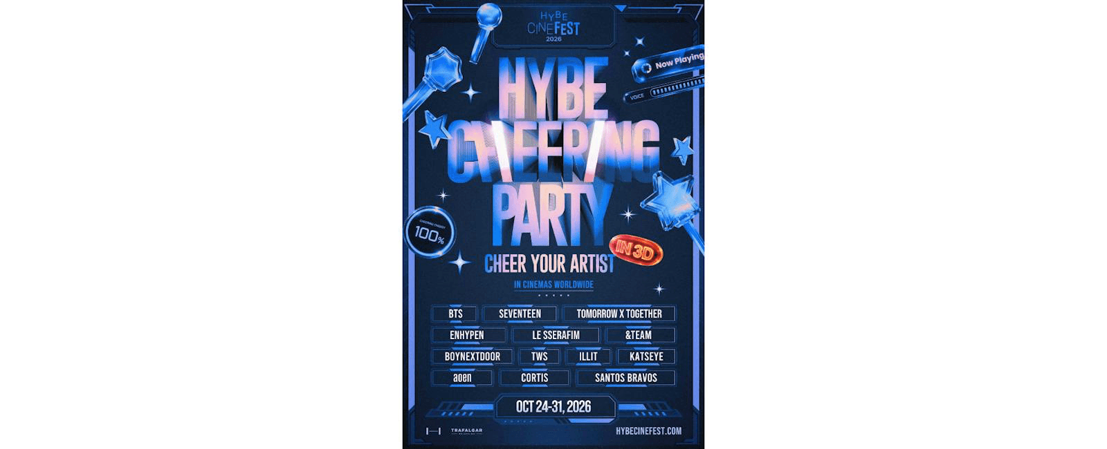 HYBE CHEERING PARTY en 3D: canta, corea y enciende tu lightstick en la pantalla grande